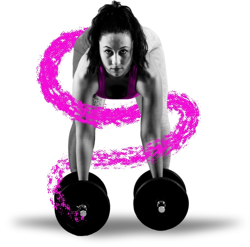 Woman lifting dumbbell